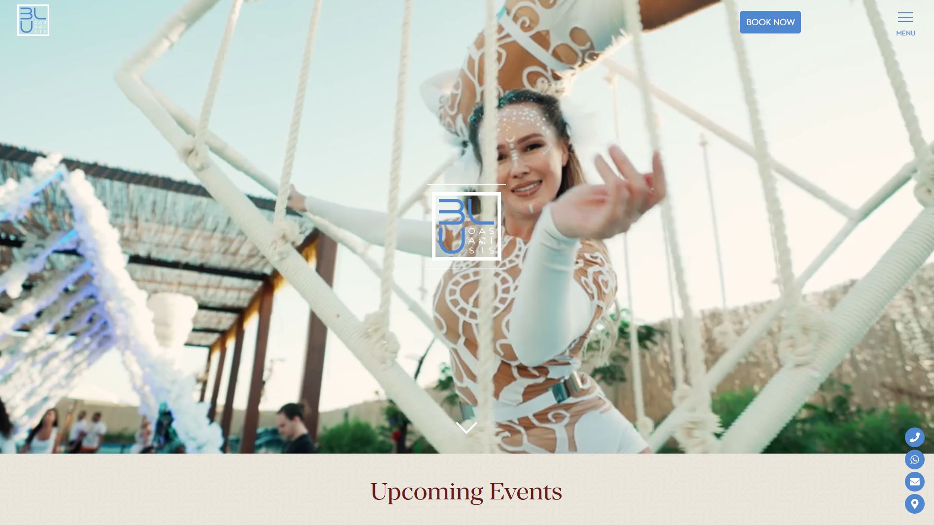 The BLU Oasis venue site