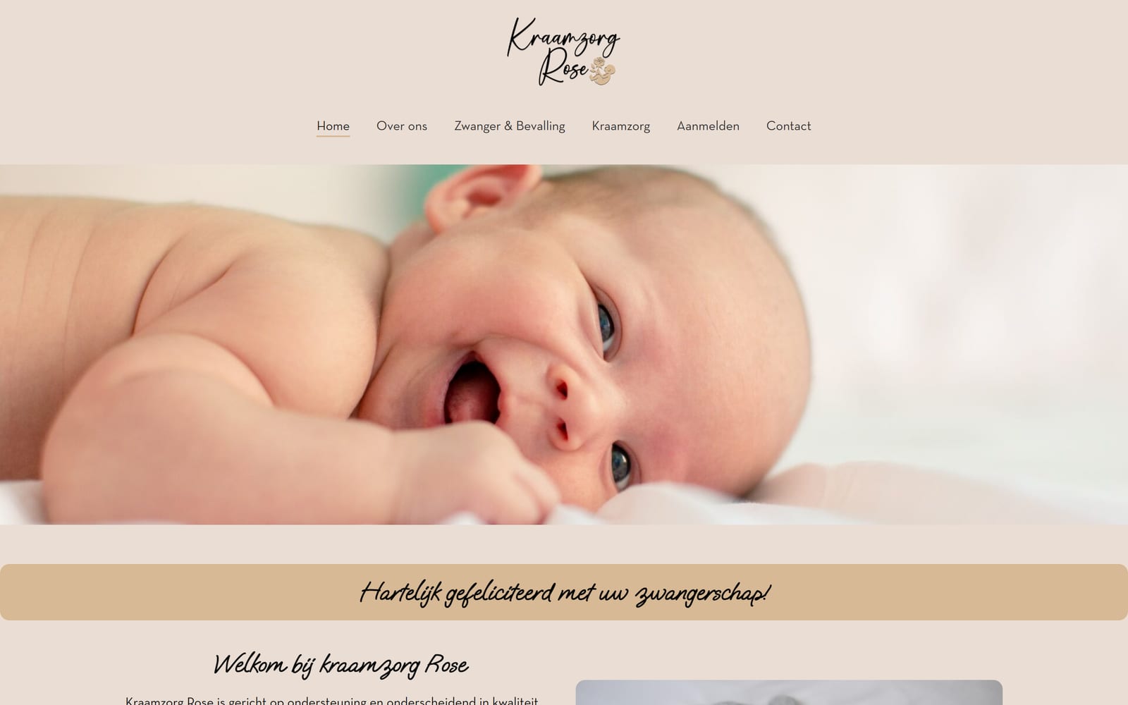 The Kraamzorg Rose care site